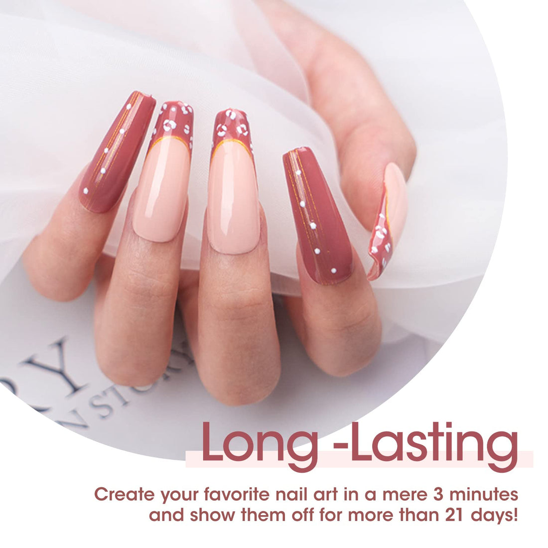 Gellen Gel Nail Polish Set - 6 Colors Pretty in Pastel Series - Soft Pastel Nail Art Colors Long Lasting Home Gel Manicure Kit