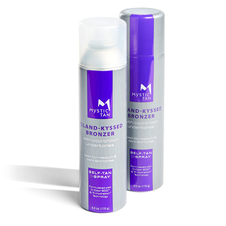 Mystic Tan Self-Tanning Spray with Bronzer - Island-Kyssed, 6 Ounces