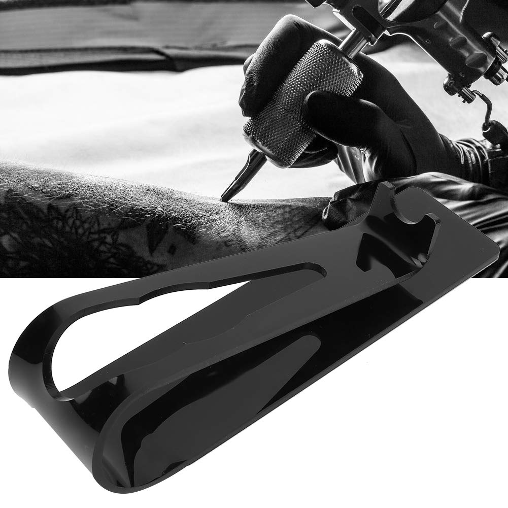Tattoo Pigment Cup, Tray Frame Holder, Transparent Tattoo Pen Holder Tattoo Machine Holder Tool Holder for Tattoo Tattoo Machine Holder Stand for most Tattoo Machine Guns(black)