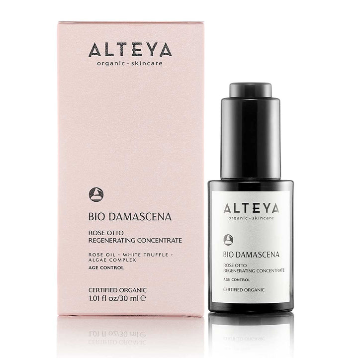 Alteya Organics Regenerating Concentrate NaTrue Certified Organic 1 Fl Oz/30mL Bio Damascena Award-Winning Face Serum With Organic Bulgarian Rose Oil Regenerating, Hydratingand and Rejuvenating
