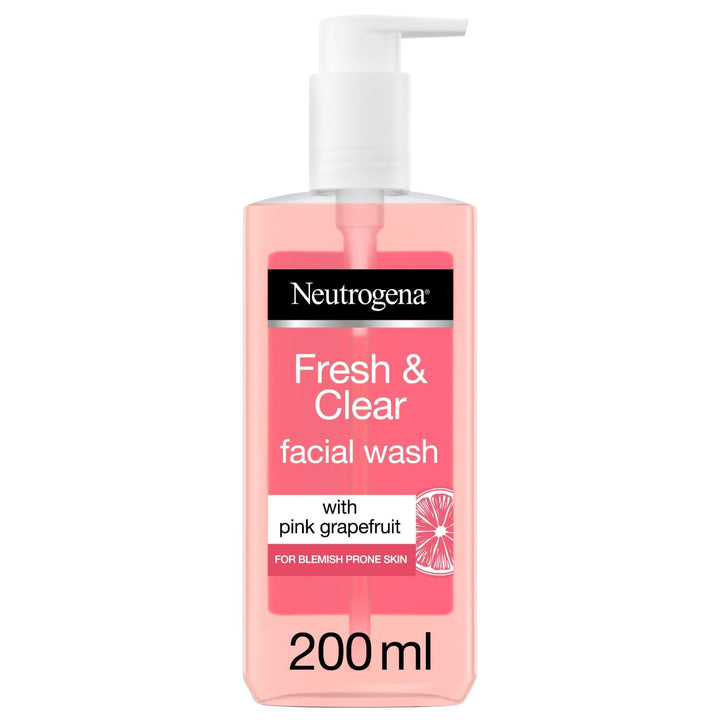 Neutrogena Fresh & Clear Facial Wash with Pink Grapefruit 200ml