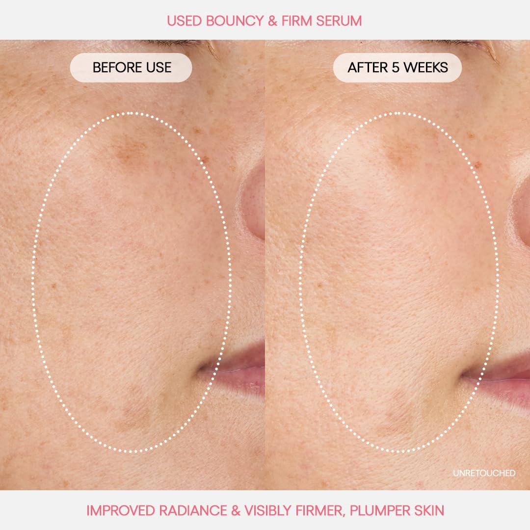 LANEIGE Bouncy & Firm Serum: Korean Slow Aging Collagen Serum with Peptides for Plumping, Firming, & Hydrating