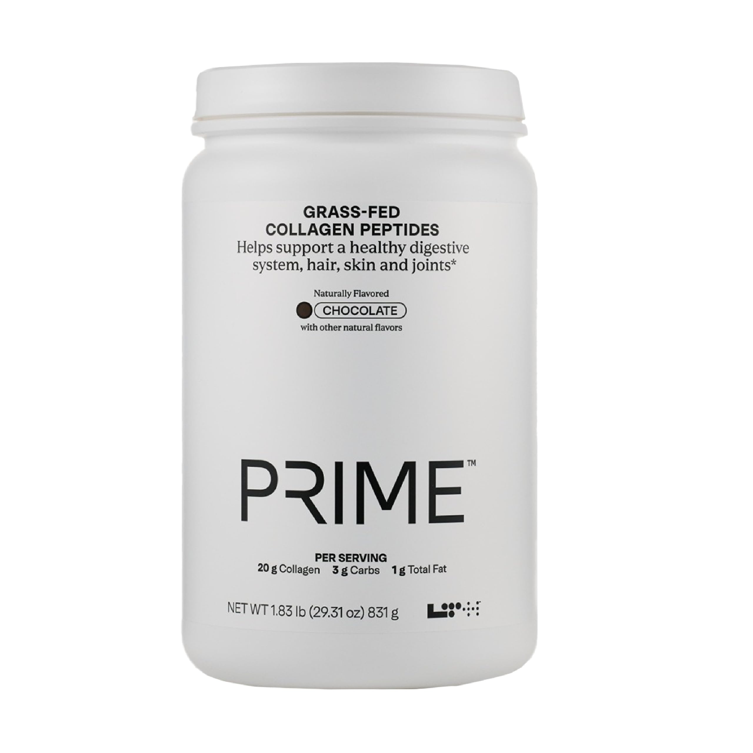 LTH Prime Collagen Peptides - Premium Collagen Powder for Digestive Health - Supports Healthy Joints, Hair, Nails & Skin - Hydrolyzed Collagen from Grass-Fed Cows - Chocolate - 30 Servings