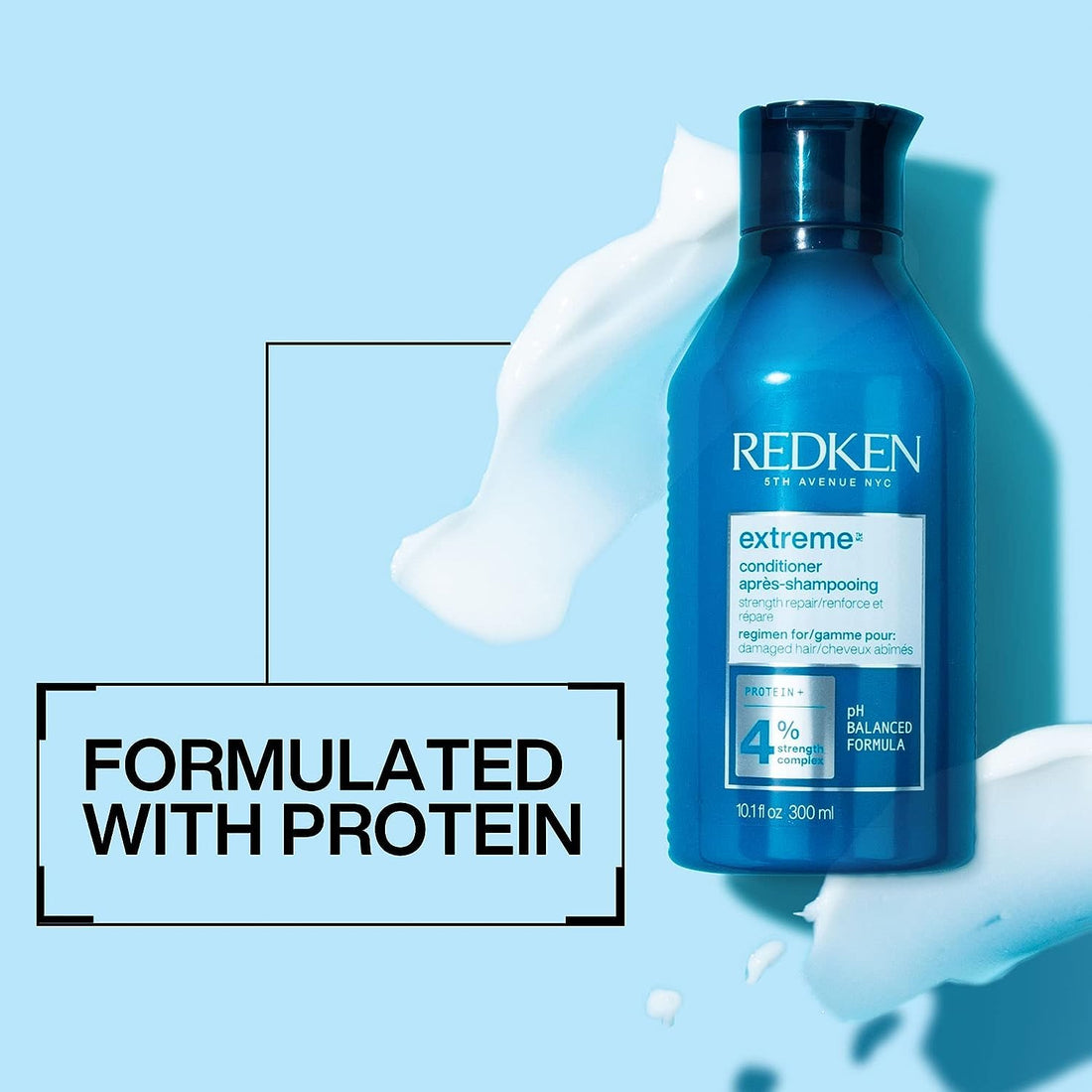 Redken Extreme Conditioner | Anti-Breakage & Protection for Damaged Hair | Infused With Proteins | Updated Packaging | 10.1 Fl Oz