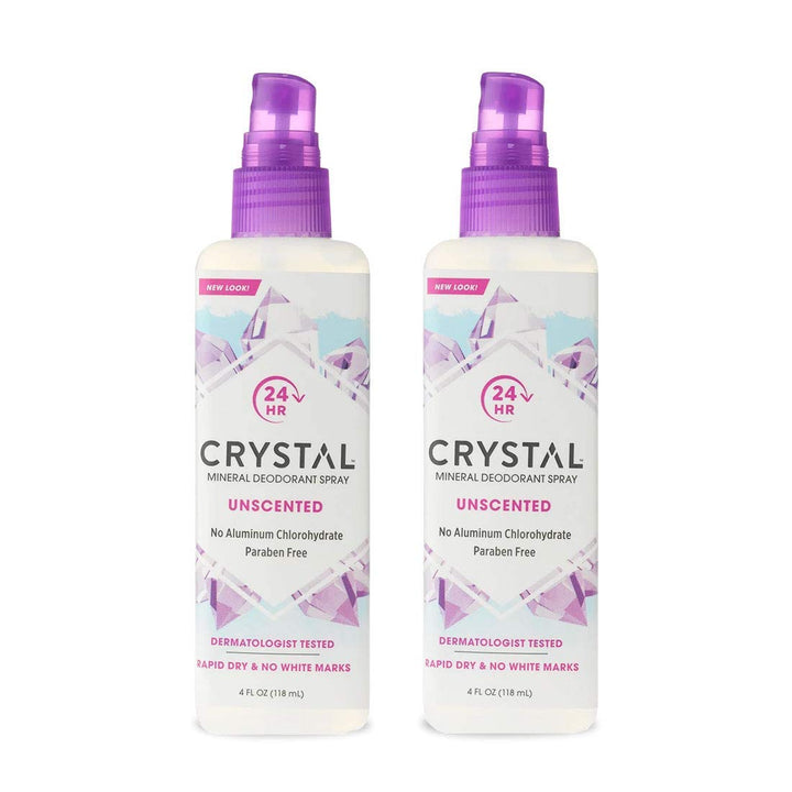 Crystal Body Deodorant Spray-4 fl oz, 2 pack