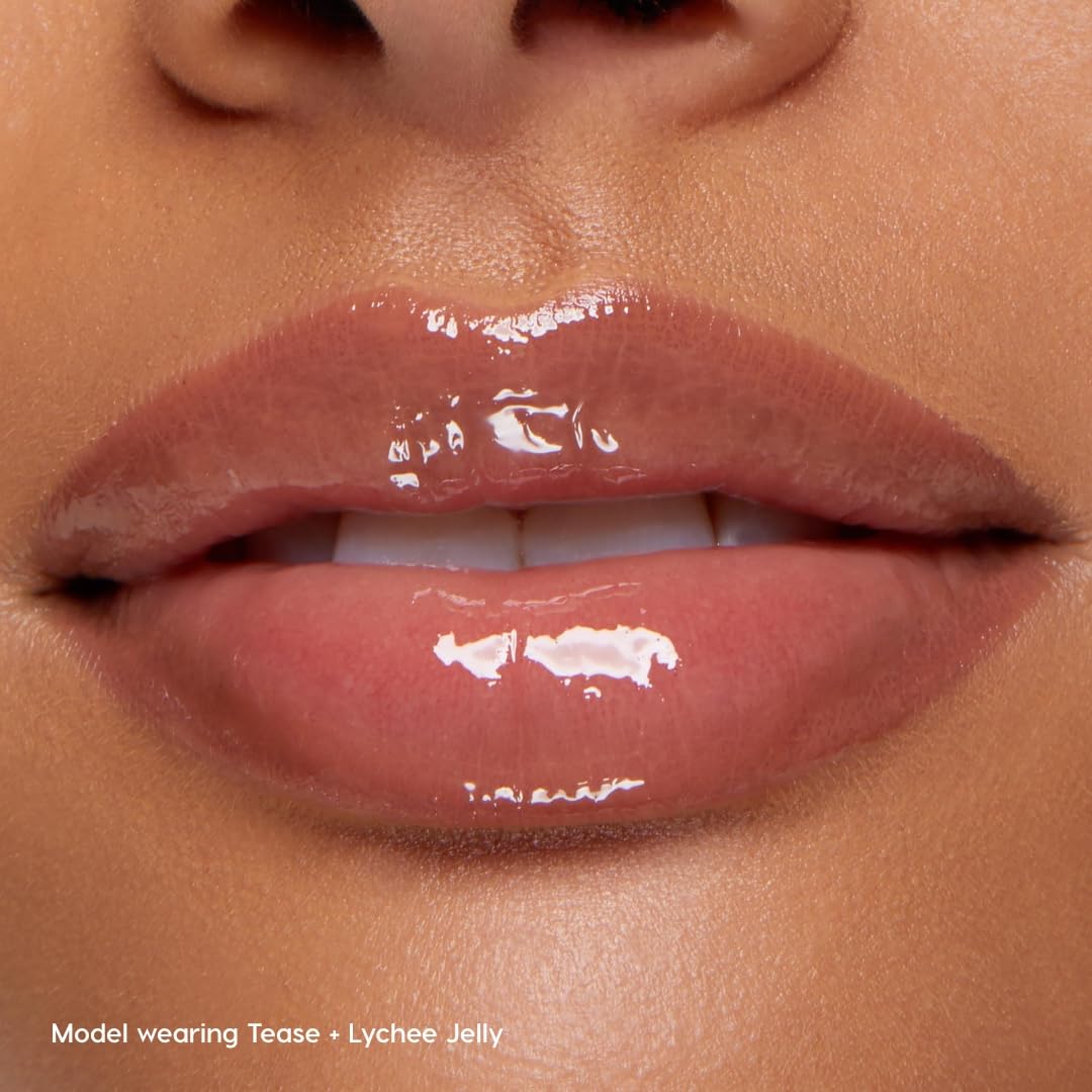 ColourPop Double the Juiciness Plumping Lip Liner & Oil Duo - Non-Sticky Lip Oil & Liner to Plump, Define & Add Shine - Includes Shades Tease & Lychee Jelly (2 Count)