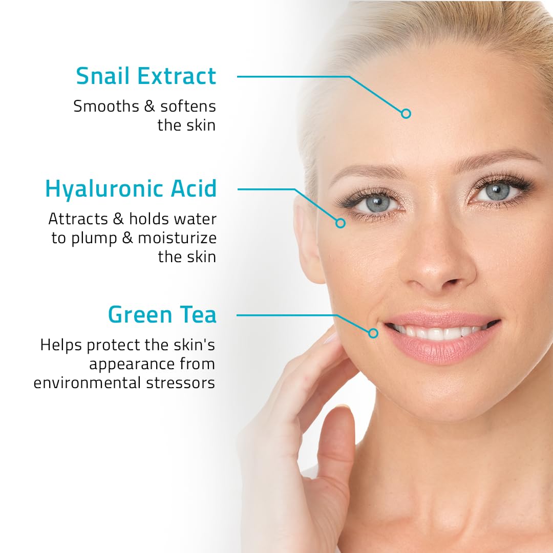 YEOUTH Day Night Cream for Face with Hyaluronic Acid, Snail Mucin and Copper Tripeptide - Moisturizer Face Cream - Hydrating Face Moisturizer for Women and Men 4oz - Face Moisturizer