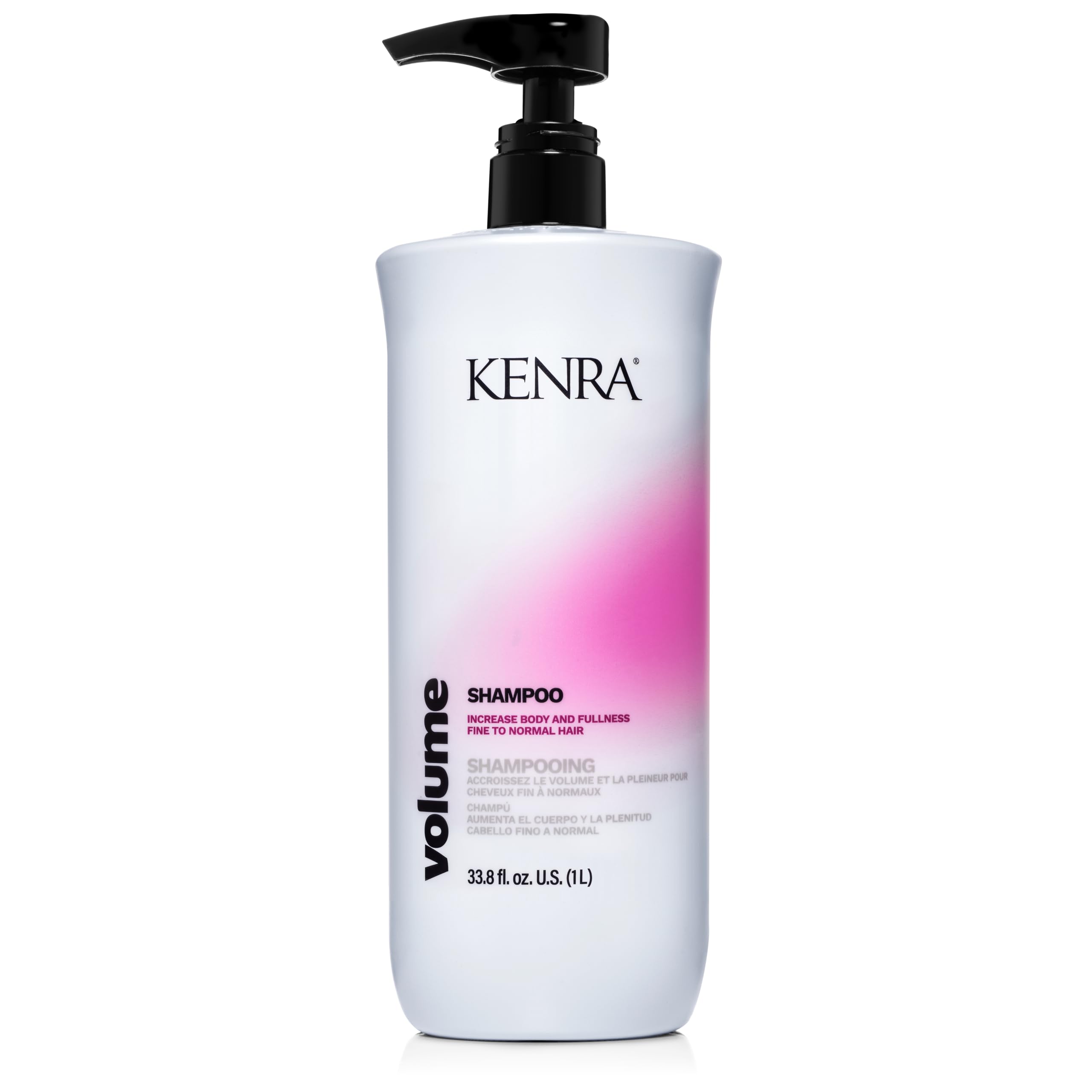 Kenra Volume Shampoo | Creates Body, Bounce & Fullness | Increases Volume up to 45% | Adds Shine | Color Safe | Fine To Normal Hair | 33.8 fl. oz.