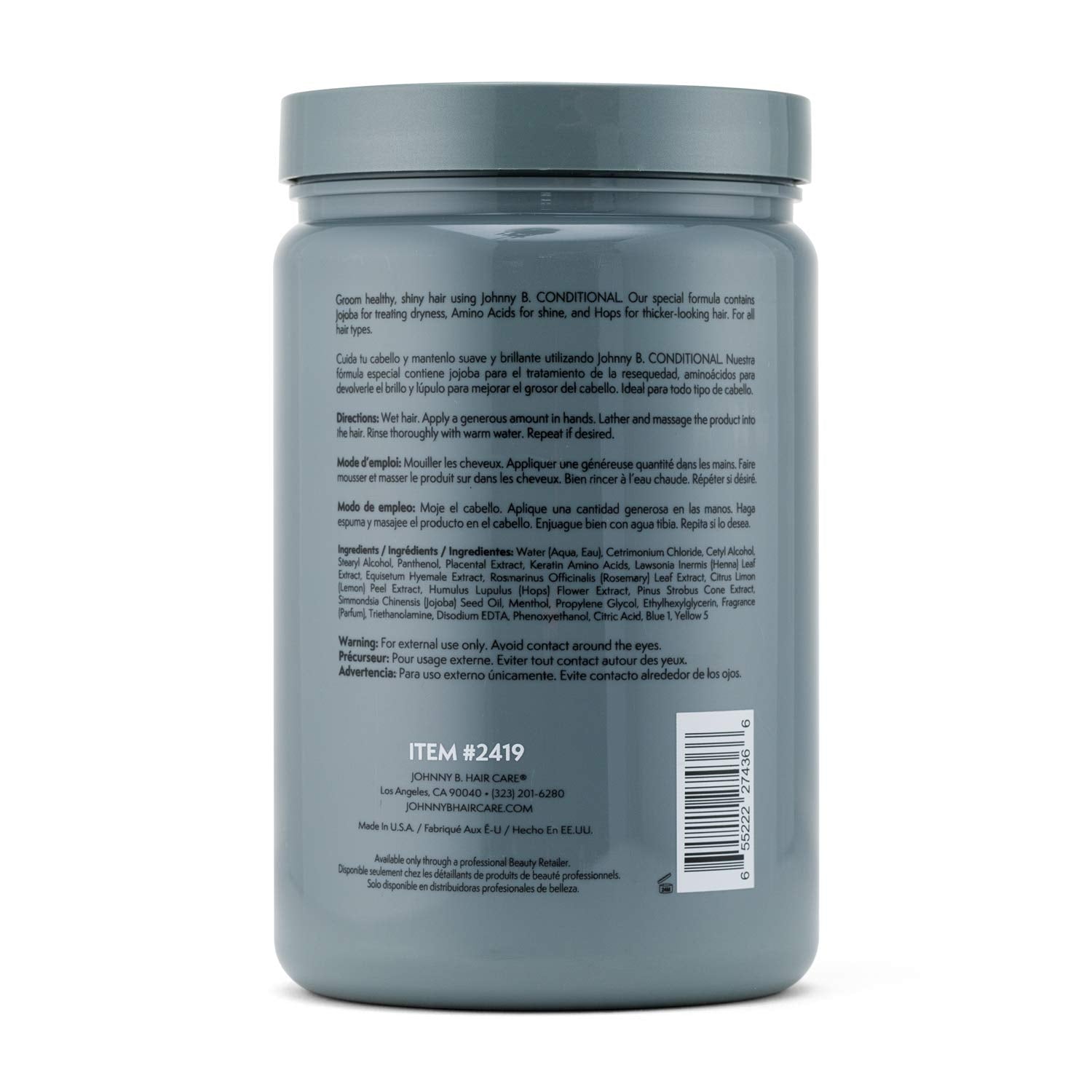 Johnny B Authentic Hair Go Conditioner - 32 oz