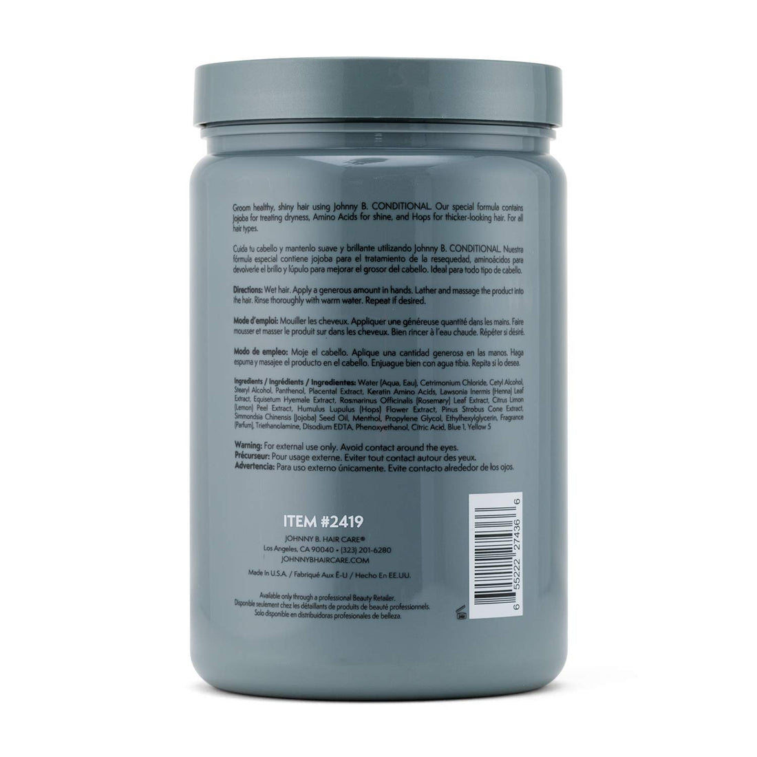 Johnny B Authentic Hair Go Conditioner - 32 oz