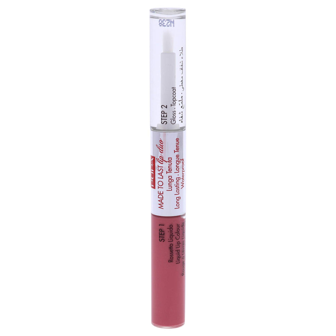 Pupa Milano Made To Last Lip Duo - Comfortable Liquid Lip Color with Top Coat - Waterproof - Long Lasting Hold - Ultra Shiny, Latex Effect Make-Up Result - 009 Sweet Pink - 0.13 Oz,I0111651