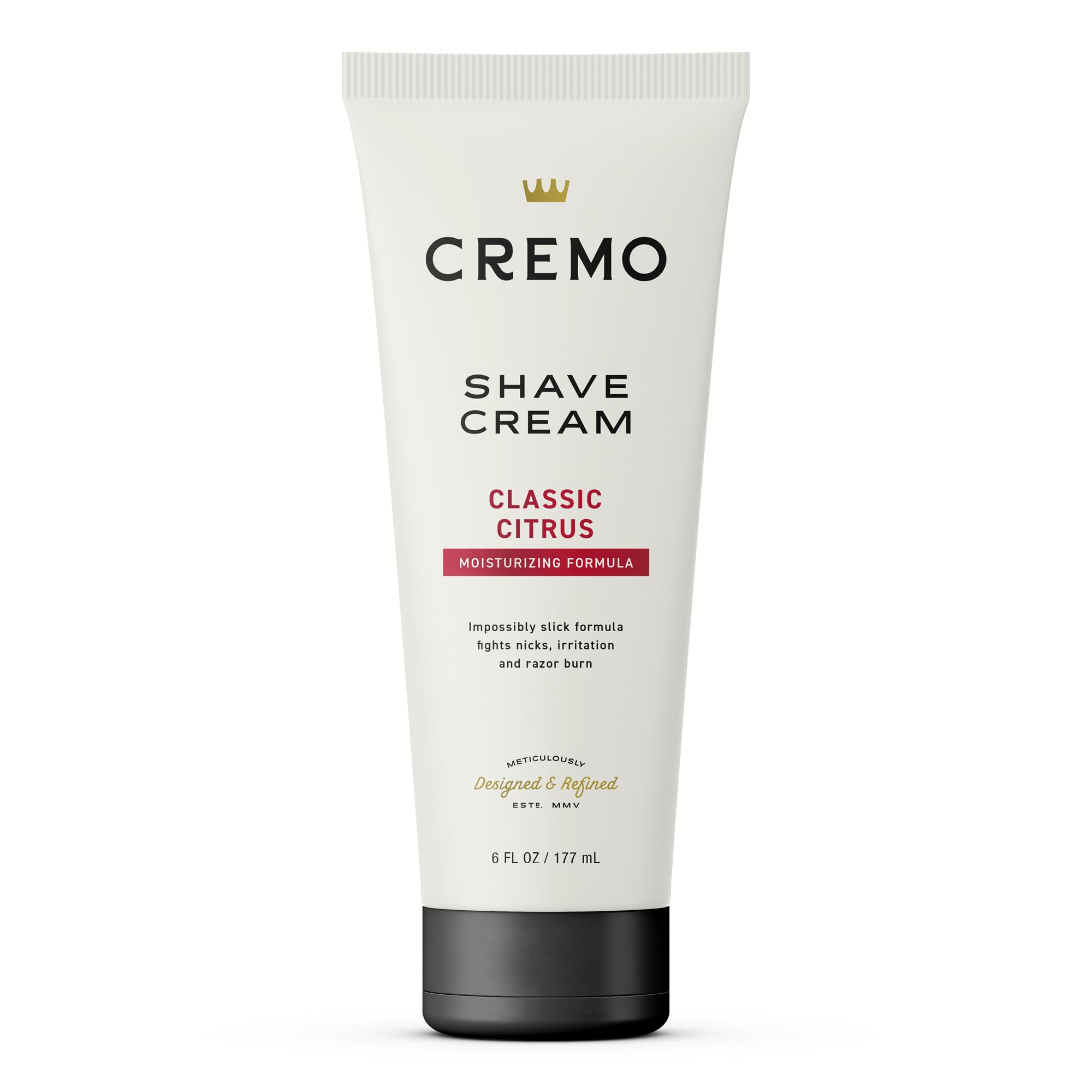 Cremo Barber Grade Original Shave Cream, Astonishingly Superior Ultra-Slick Shaving Cream for Men, Fights Nicks, Cuts and Razor Burn, 6 Fl Oz, Packaging may vary