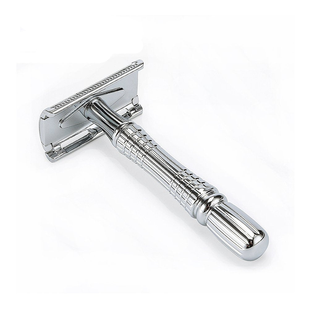 BAILI Classic Barber Double Edge Blade Shaving Safety Razor Shaver Knife Personal Beard Care Silver Color BD176