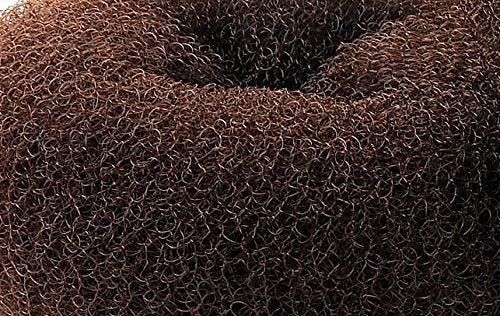 CLOTHOBEAUTY 2 pieces Extra Large Size Hair Bun Donut Maker, Ring Style Bun, Women Chignon Hair Donut Buns Maker, Hair Doughnut Shaper Hair Bun maker (4.3 in. For Thick and Long Hair) (Brown)