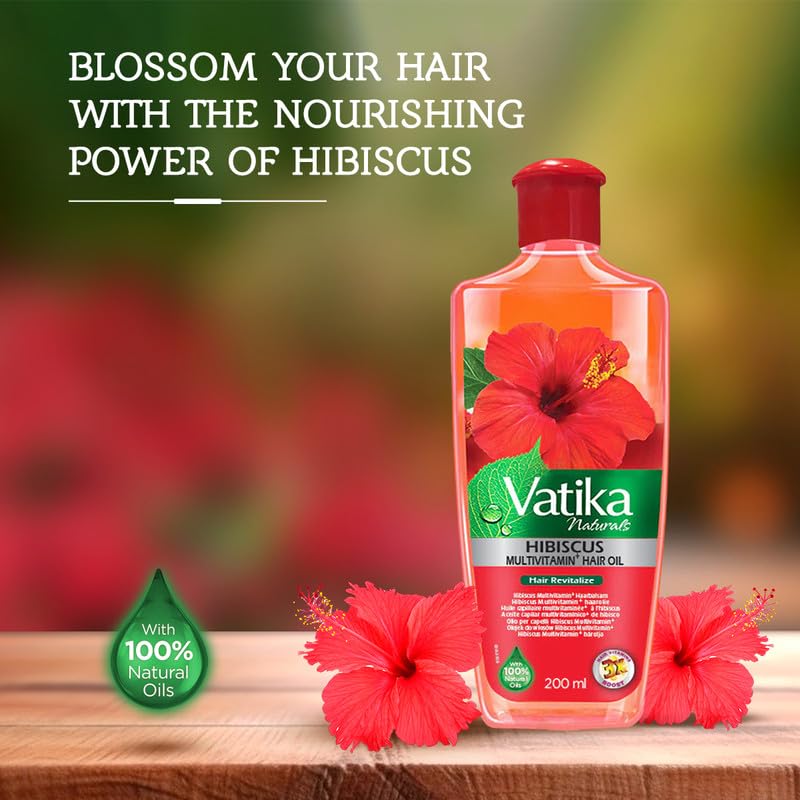 Vatika Naturals Multivitamin Hair Oil - Transform Your Tresses with Strength, Cleansing Power, & Revitalizing Elixir - Expertly Enriched with Multivitamins, Hibiscus Extract, & Natural Oils - (300 ML)