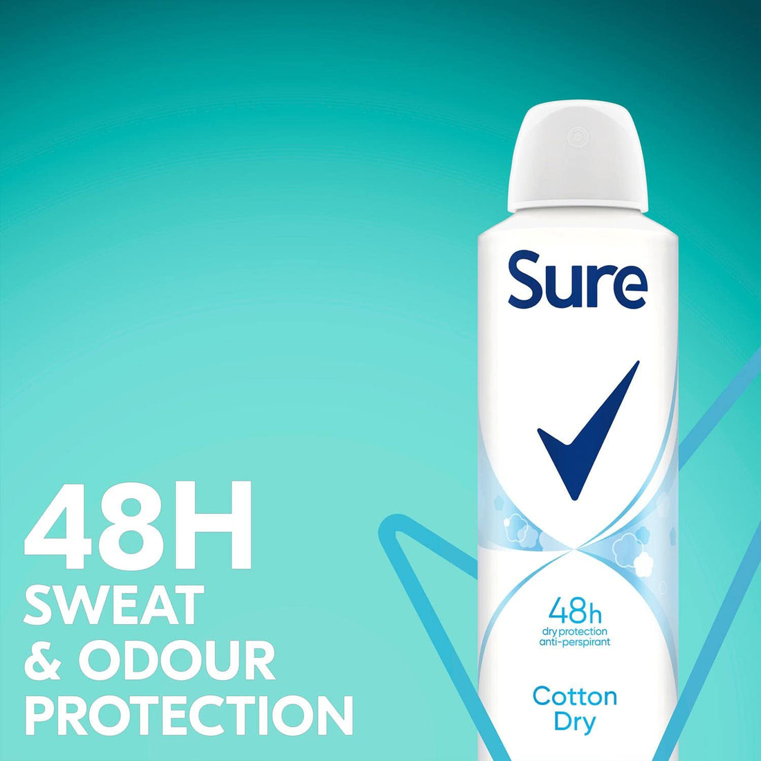 Sure Women Cotton Dry Anti-Perspirant Deodorant Aerosol, 150 ml