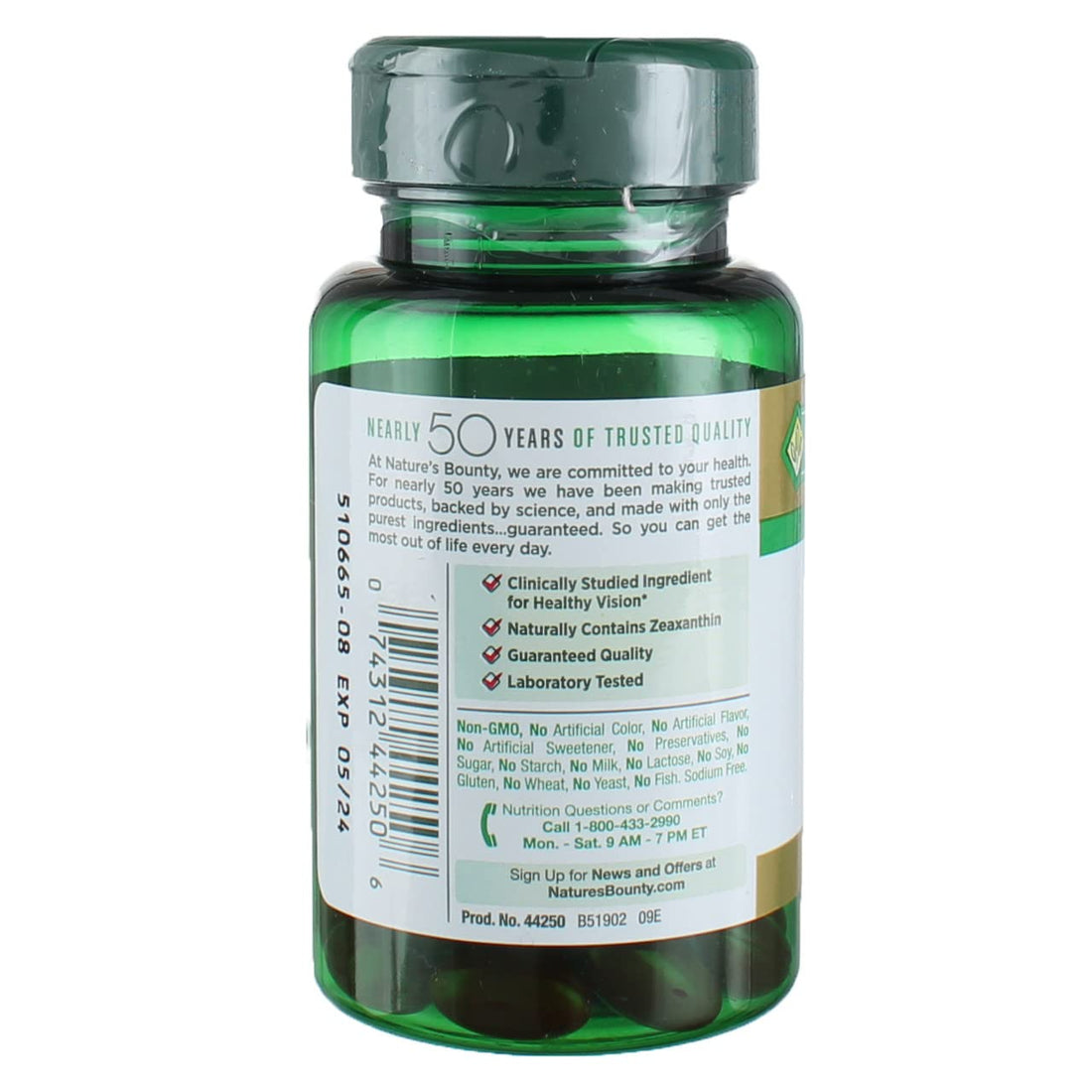 Nature's Bounty Lutein Softgels, 30 count (Pack of 2)