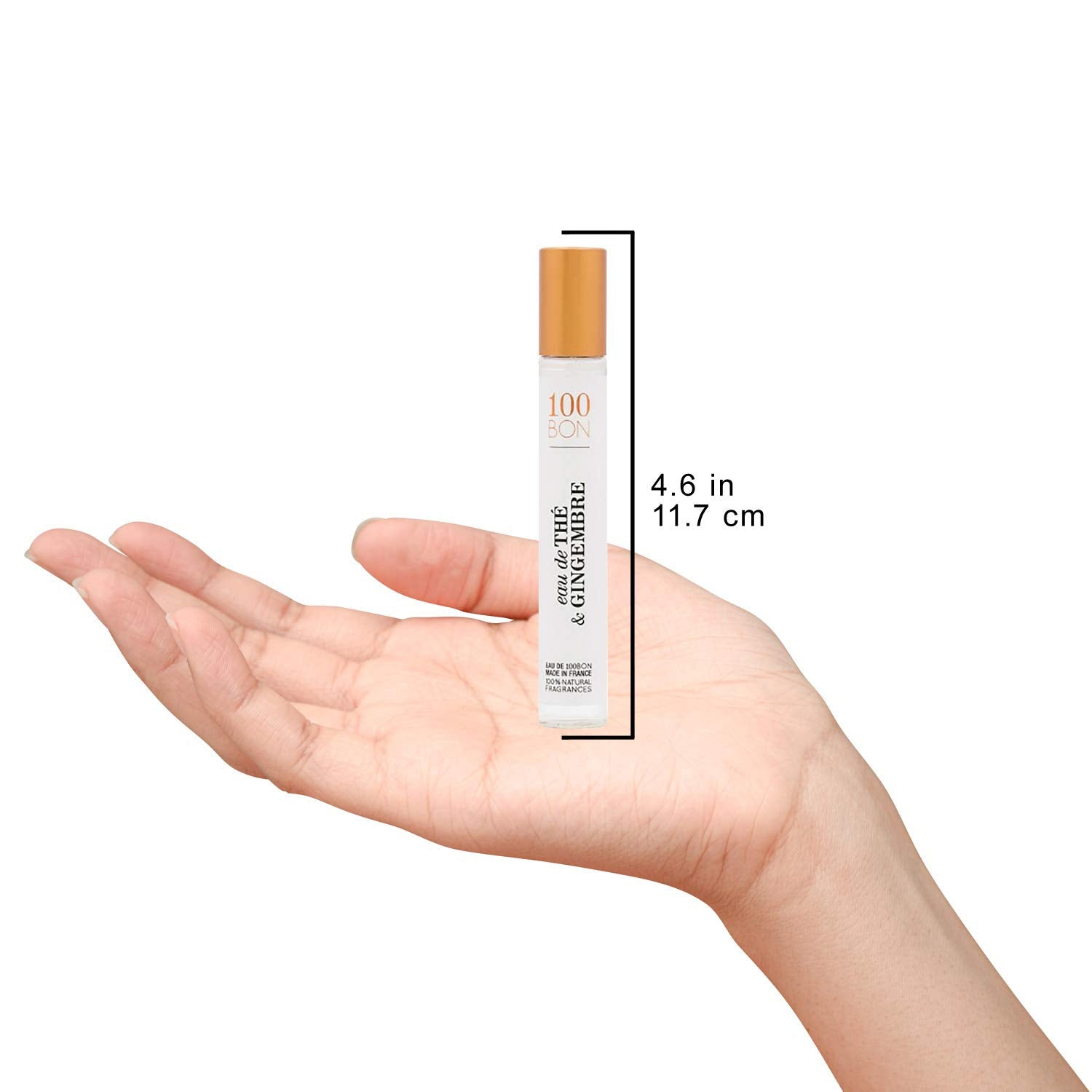 100BON Eau De The & Gingembre ââ‚¬â€œ Tea & Ginger Fragrance for Women & Men ââ‚¬â€œ Energizing Organic Fragrance - Sweet, Citrus & Spicy Notes Fragrance - 100% Natural Fragrance Spray, 0.5 Fl Oz