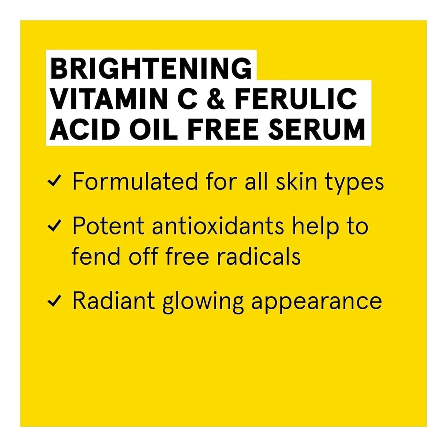 ACURE Brightening Vitamin C & Ferulic Acid Oil Free Serum, 1 OZ