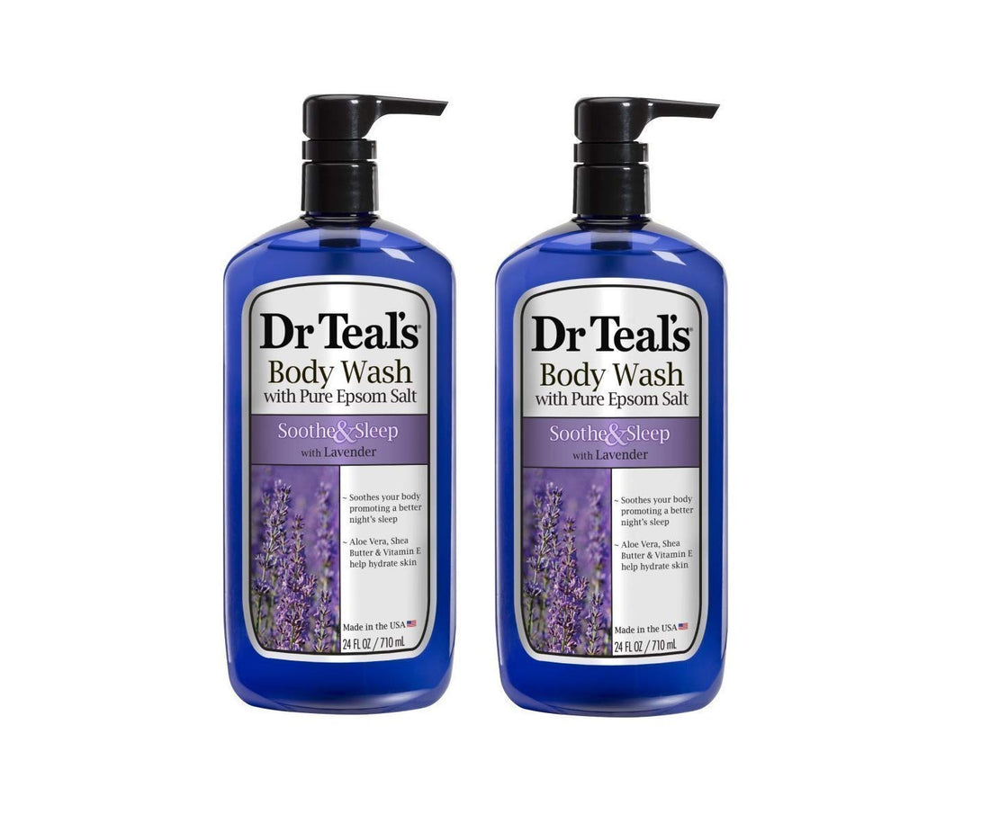 Dr. Teal's Ultra Moisturizing Body Wash, Soothe & Sleep with Lavender 24 fl oz (pack of 2)
