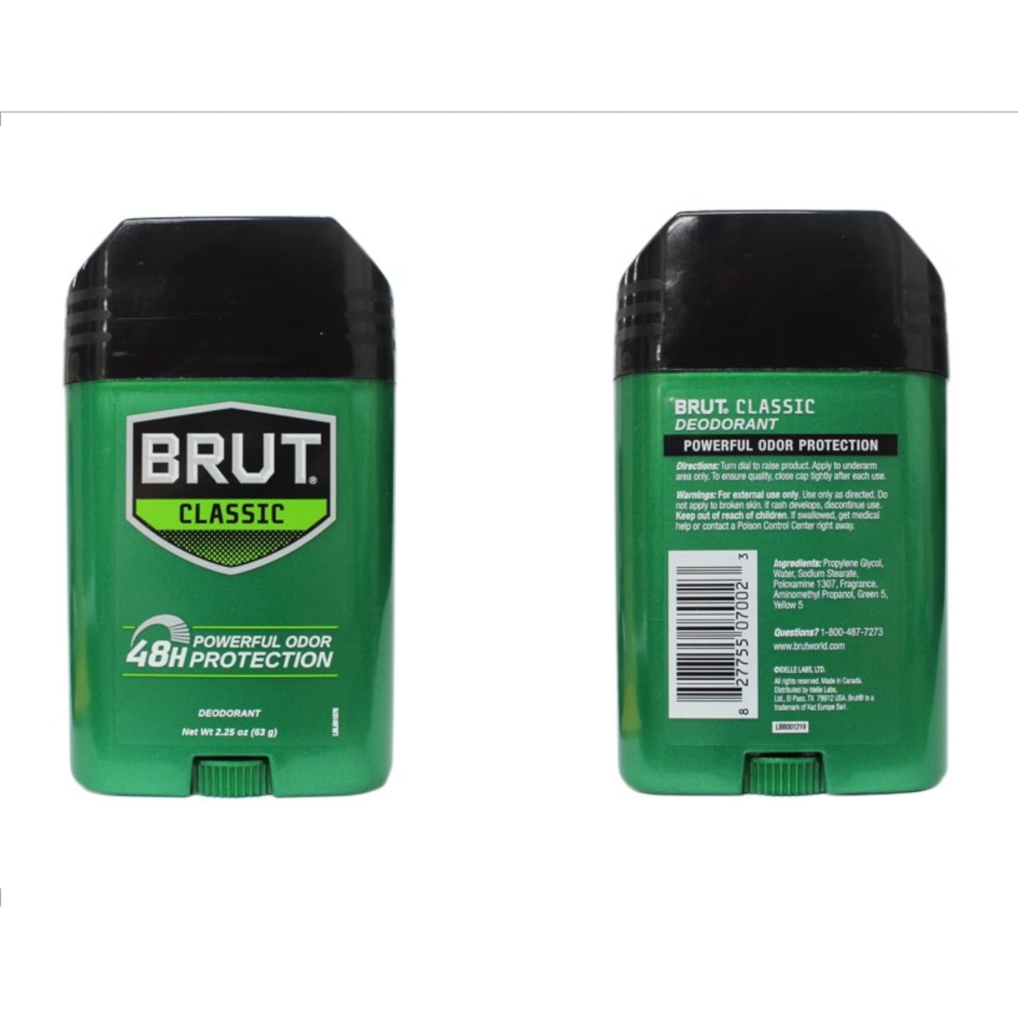BRUT Deodorant Stick Classic Fragrance 2.25 oz (Pack of 2)