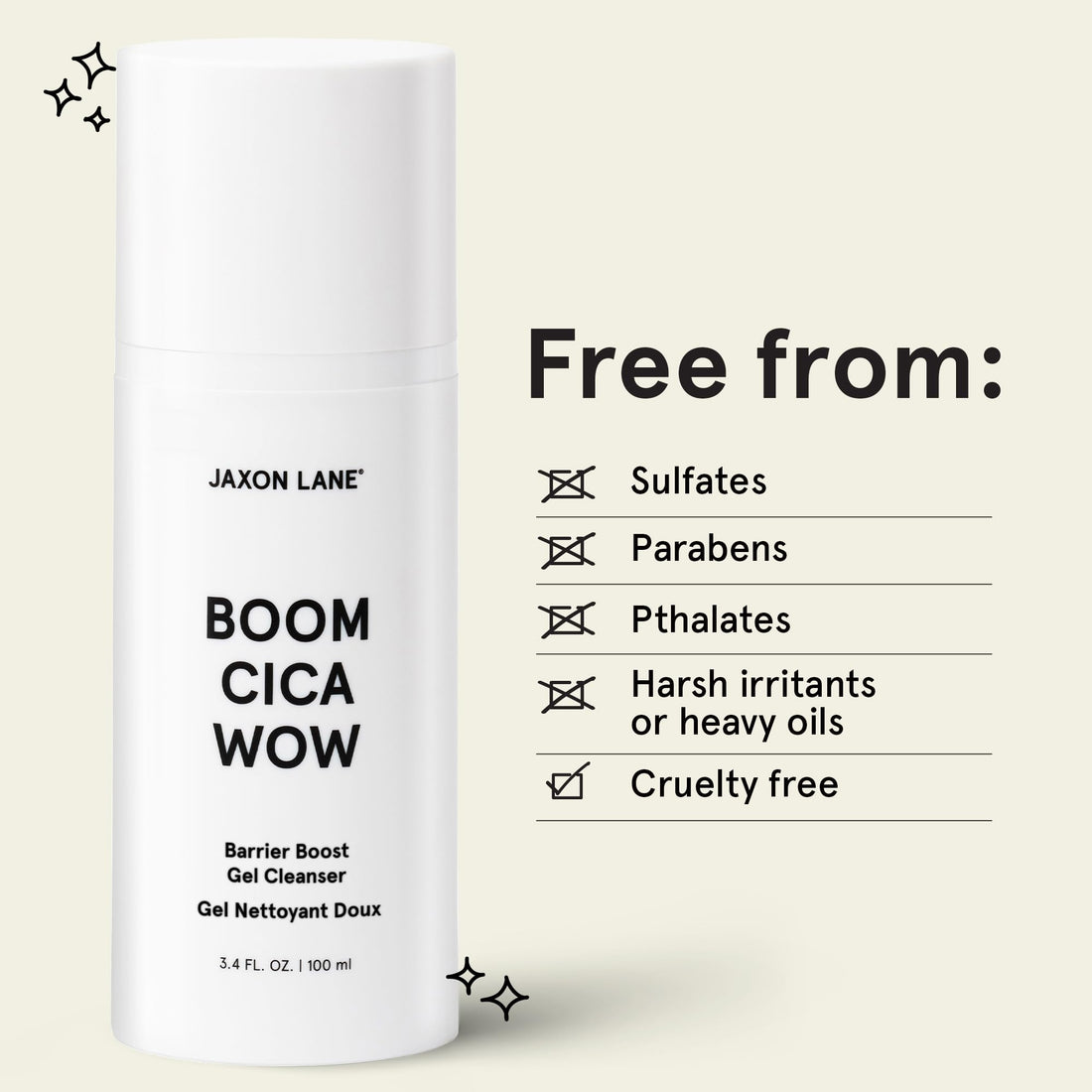 Centella Face Wash | BOOM CICA WOW Barrier Boost Gel Cleanser, Hydrating Mens Face Wash for Oily, Dry & Acne Prone Skin, Daily Facial Cleanser for Men, Male Skin with Moisturizing Hyaluronic Acid