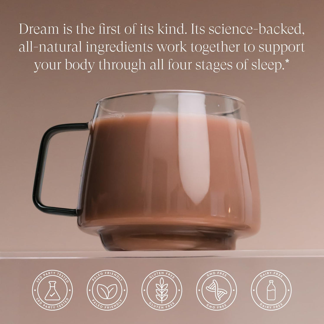 Beam Dream Sleep Powder, Sleep Supplement, Sleep Aids for Adults, Contains Magnesium, Melatonin, L Theanine, Apigenin, Natural Sleep Aid, Vegan, Non GMO, Dairy Free, 3rd Party Tested, 22 Servings