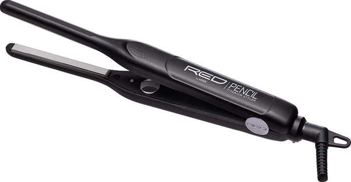 Kiss Products Red Titanium 3/10 Inch Pencil Flat Iron, 1.01 Pound