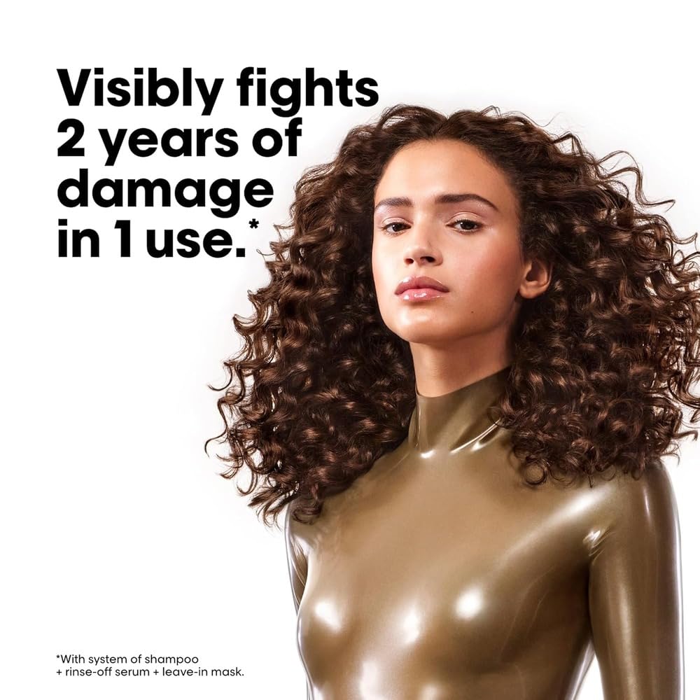 L'Oreal Professionnel Absolut Repair Molecular Shampoo & Serum Holiday Gift Set - Sulfate-Free, Strengthening For Extremely Dry Damaged Hair, With Amino Acids