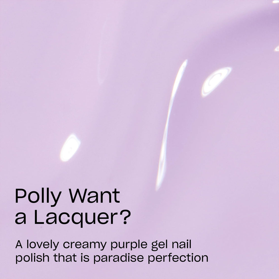 OPI GelColor Polly Want a Lacquer | Opaque Soft Purple Crème UV Cure Gel Nail Polish | Vegan & HEMA Free, Long Lasting, High Shine
