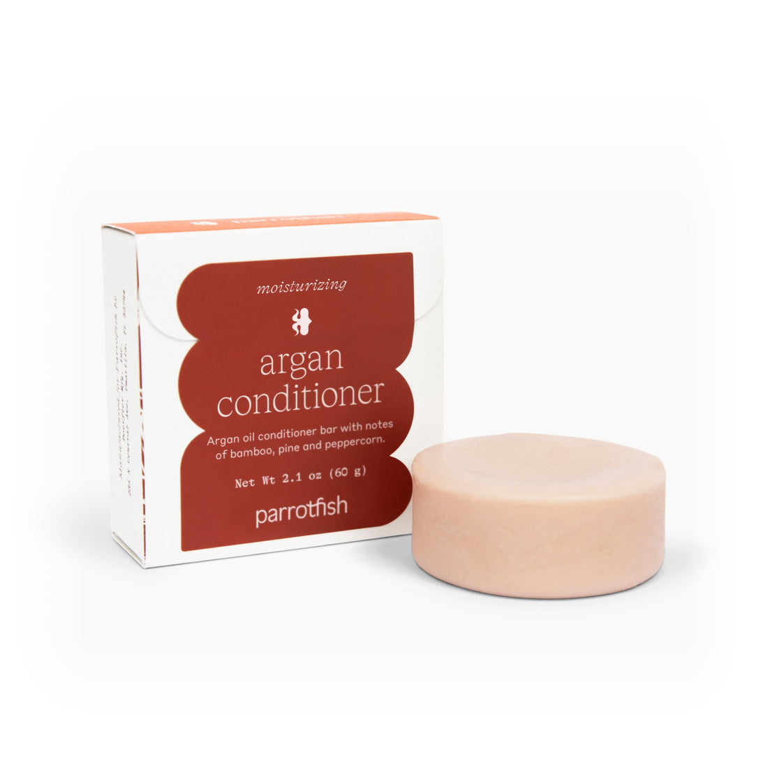 Parrotfish Moisturizing Argan Conditioner Bar | Good for Colored Hair | Vegan (Made in the USA)