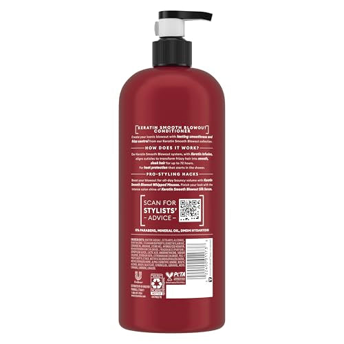 TRESemmé Conditioner Keratin Smooth for Frizzy Hair,Formulated with Lamellar-Discipline, 28 Fl Oz