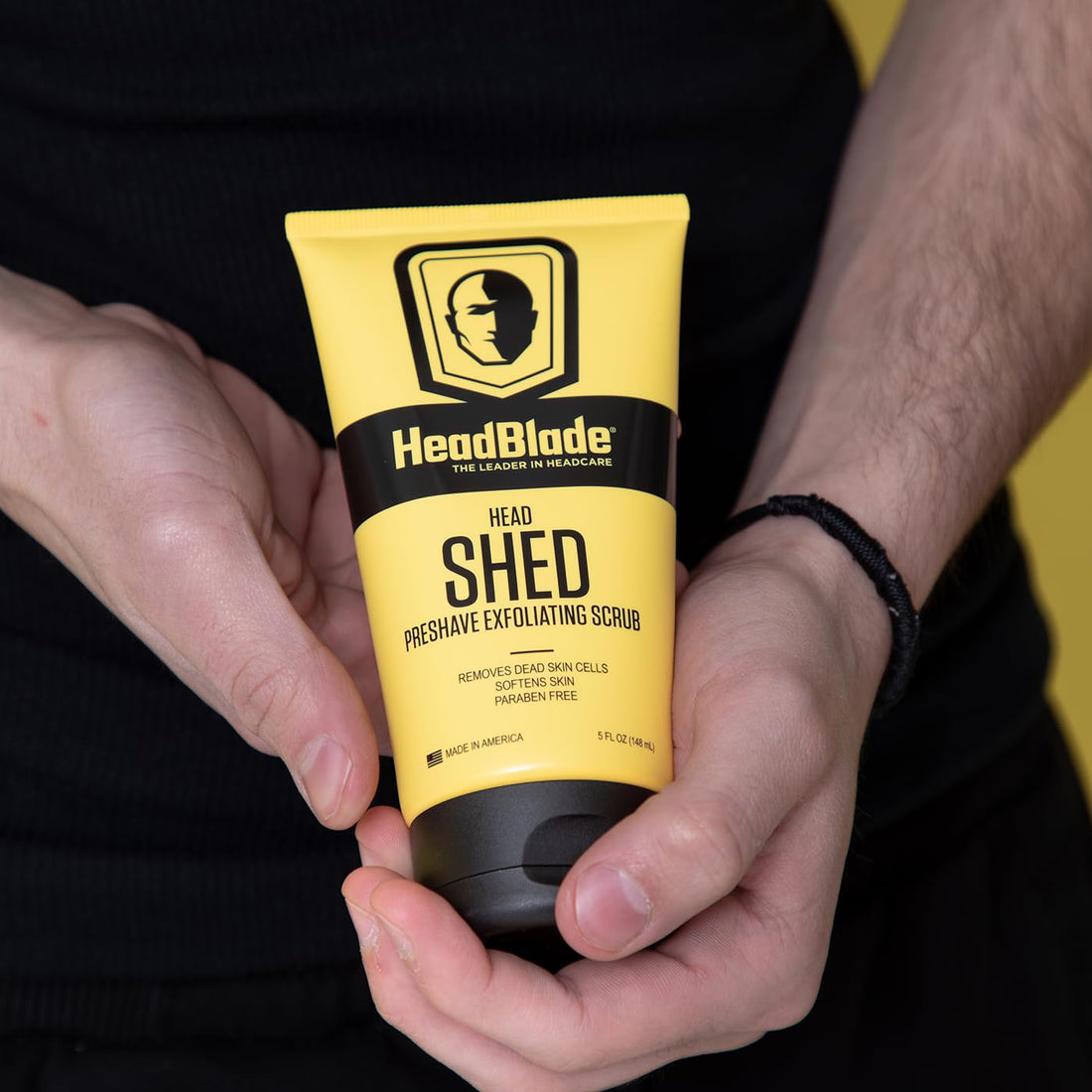 HeadBlade HeadShed Men's Exfoliating Scrub - 5 oz - Face Wash & Cleanser - Removes Dead Skin and Preps for Great Shave