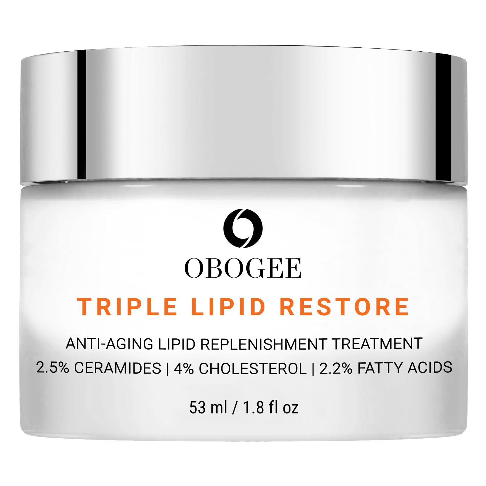 OBOGEE Triple Lipid-Peptide Cream: Enriched with Lipids, Ceramides, Peptides, Hyaluronic Acid, and Fatty Acid for Firming, Anti-Aging and Plumping Face Moisturizer (53 ml /1.8 fl oz)