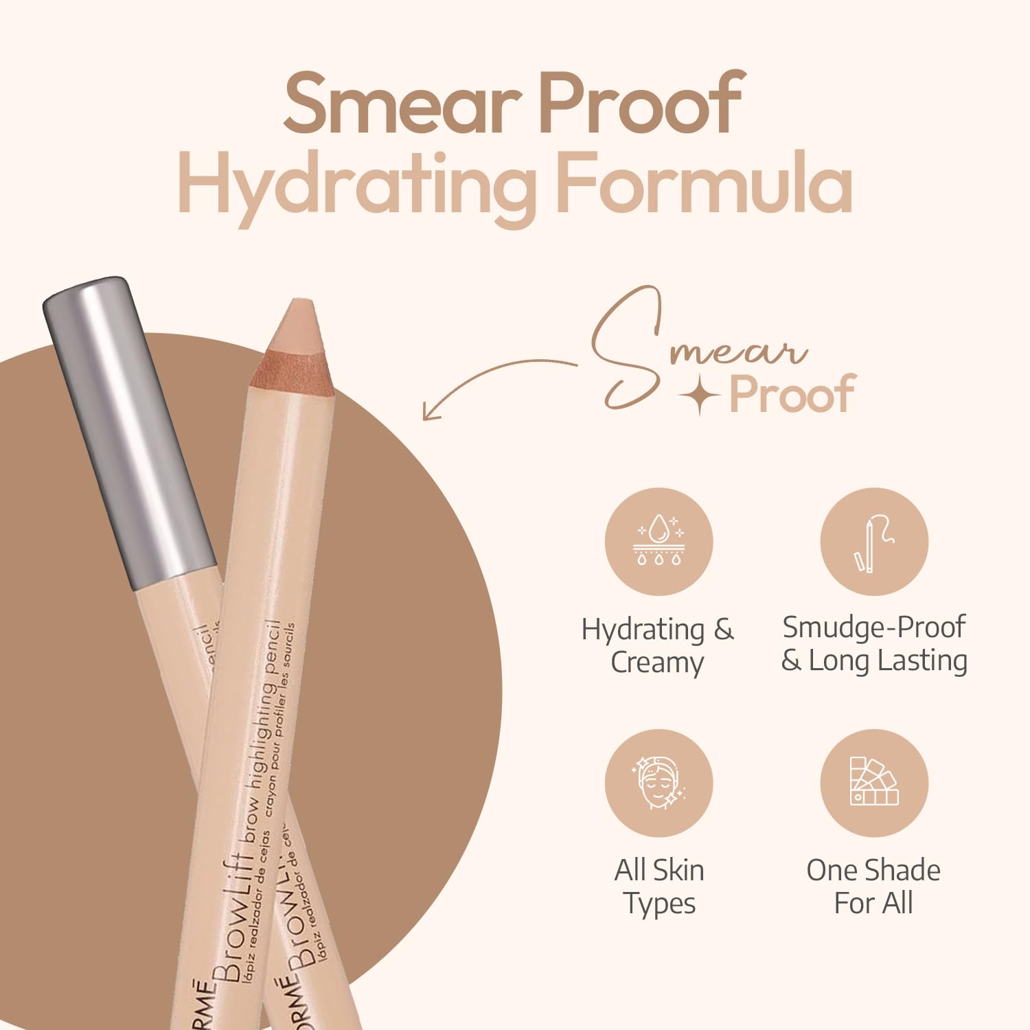 Sorme Cosmetics Brow Lift Highlighting Pencil, 0.10 Ounce