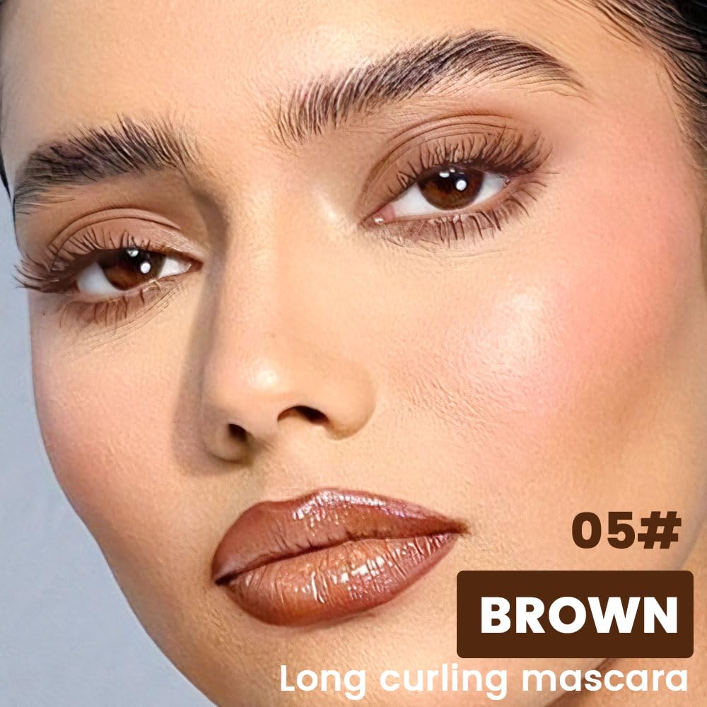 brown mascara waterproof,Brown Lash Mascara, Waterproof, Flake & Smudge Resistant, Cruelty-Free, Nourishing Formula,hypoallergenic mascara brown