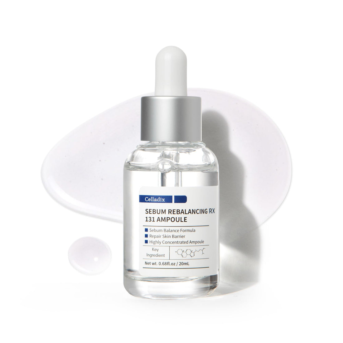 Celladix Sebum Rebalancing Rx 131 Ampoule | Minimize Sebum Serum | Tighten Enlarged Pores | Repair Skin Barrier | Rapid Soothing for Daily Use | Oily & Combination Skin | 0.68 Fl Oz
