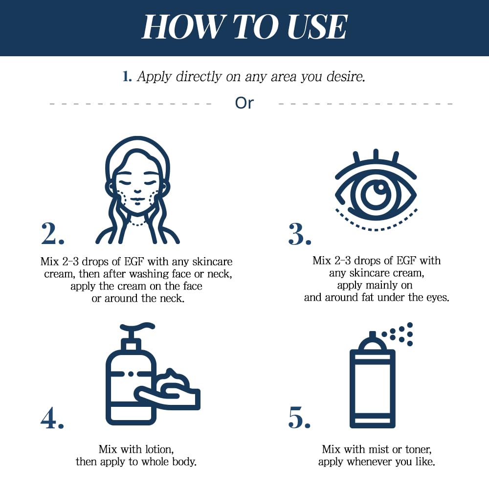 EGF Serum Epidermal Growth Factor 0.33 Fl. Oz. 10ml