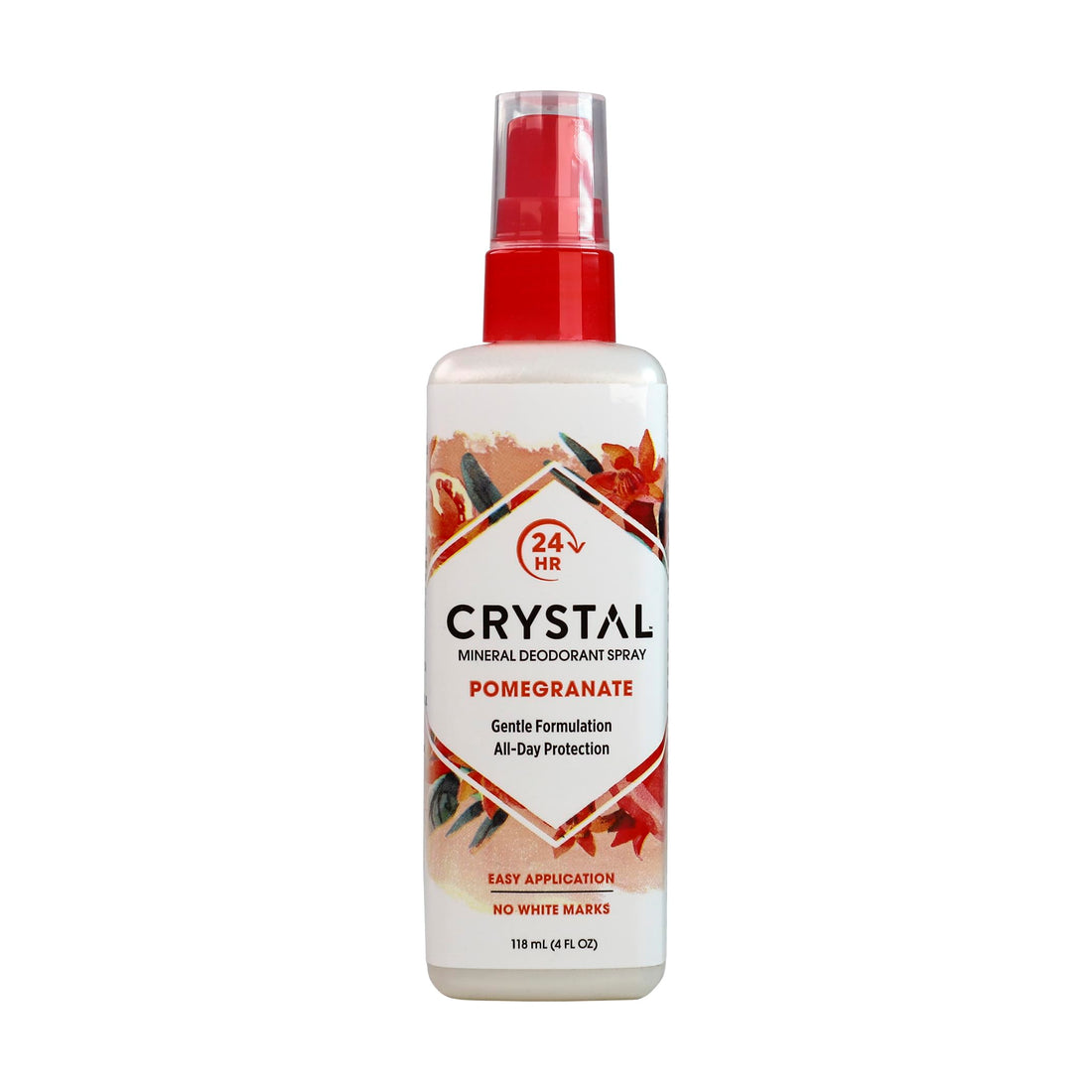Crystal Body Deodorant Mineral Deodorant Body Spray Pomegranate 4 oz AD