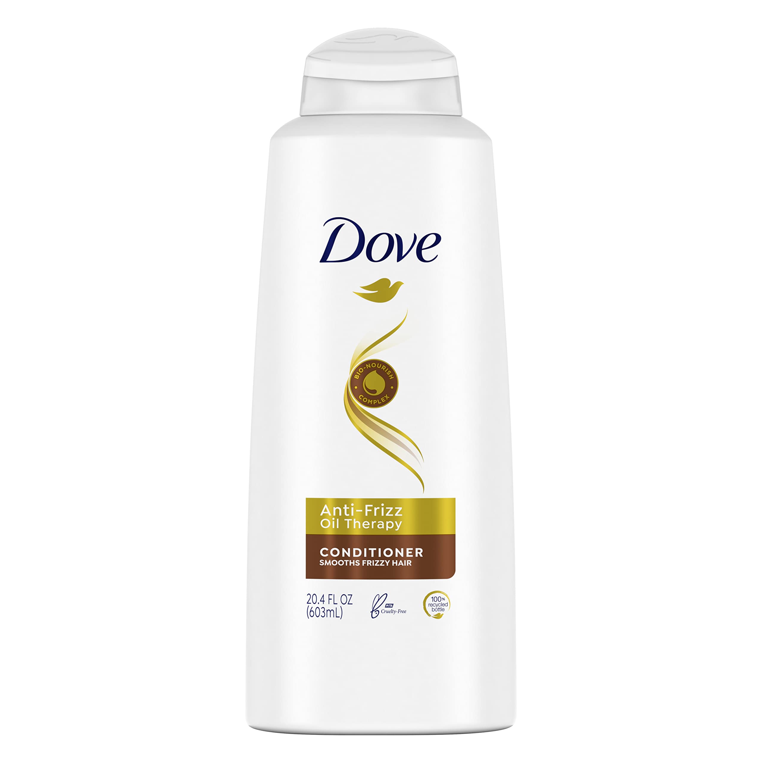 Dove Conditioner for dry hair Anti-Frizz Oil Therapy With Nutri-oils to Treat Frizzy Hair 20.4 oz