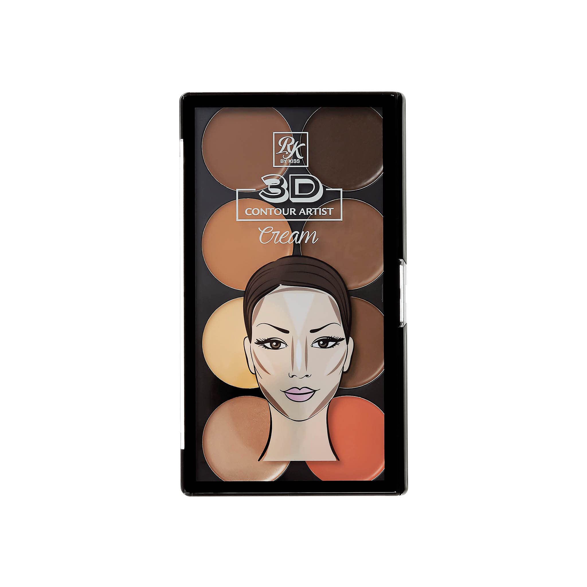 RPCC02 - Medium Dark : Rubykiss 3D CONTOUR Artist Cream Medium Dark #RPCC02