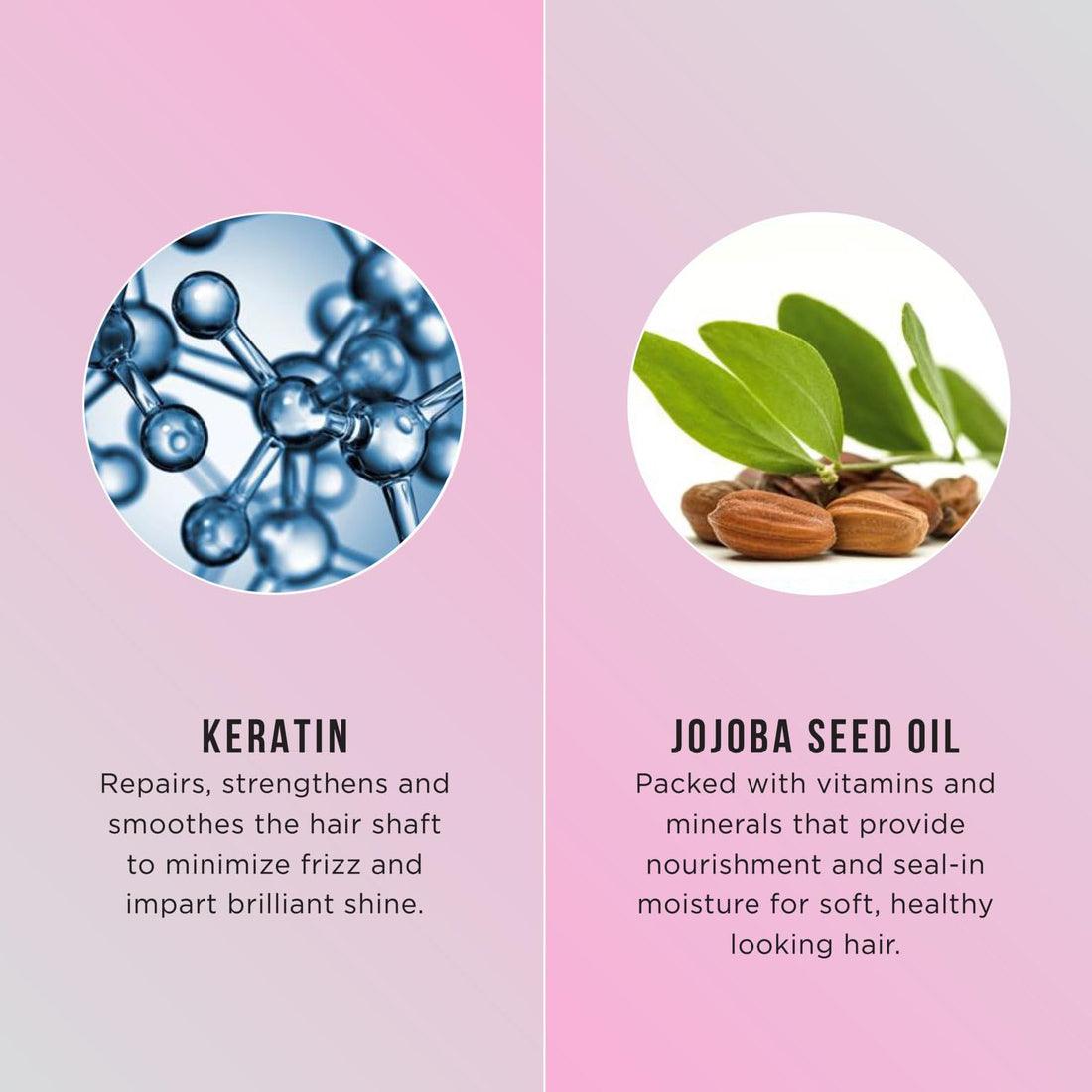 Hask Smoothing Keratin Protein Hair Oil Serum - 18 ml | Provides Shine & Reduce Frizz | Free of parabens & alcohol