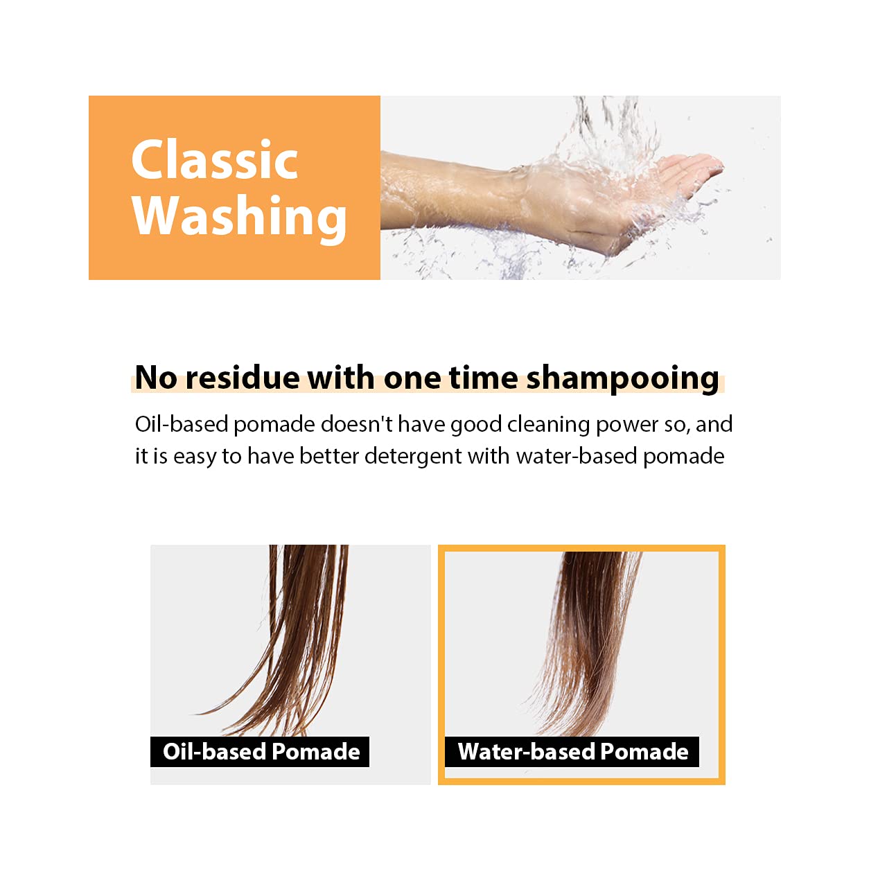 Dashu Classic Incredible Shine Pomade for Men 3.5oz - Strong Hold & High Shine for Hairstyling