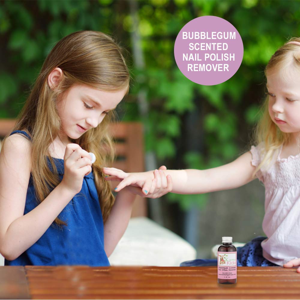 Karma Organic Kids Bubblegum Scented Nontoxic Natural Nail Polish Remover (4 fluid ounce)