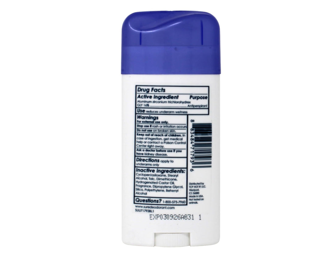 Sure Antiperspirant & Deodorant Invisible Solid 2.6 oz (73 g)