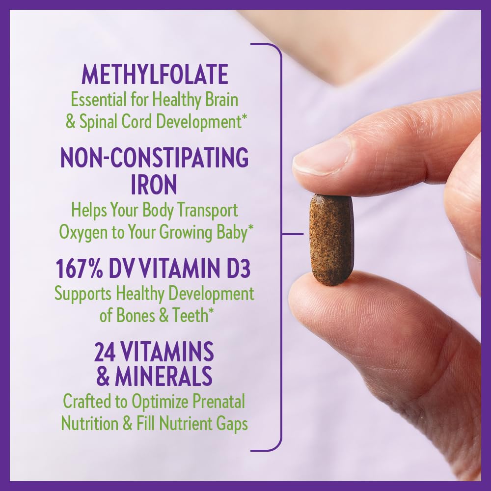 New Chapter Advanced Perfect Prenatal Vitamins, 192ct, Made with Organic, Non-GMO Ingredients for Healthy Baby & Mom - Folate (Methylfolate), Whole-Food Fermented Iron, Vitamin D3 + Ginger
