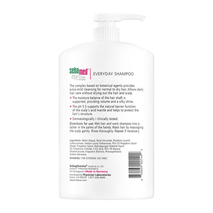 Sebamed Everyday Shampoo 33.8oz, 33.8 Ounces