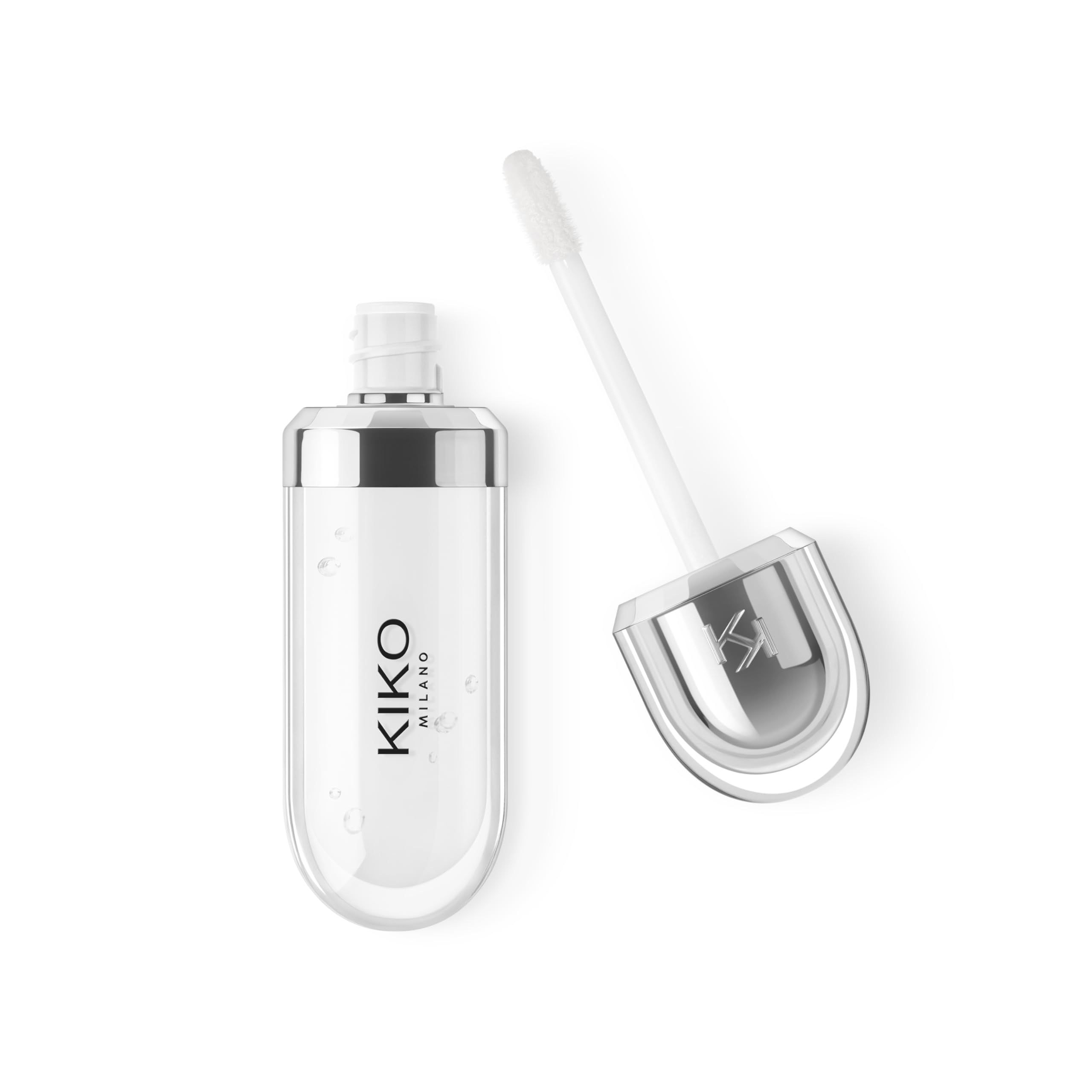 Kiko MILANO - 3d Hydra Lip Gloss 01 Softening Lipgloss for a 3D look | Clear Color | Non-Comedogenic | Professional Makeup | Made in Italy