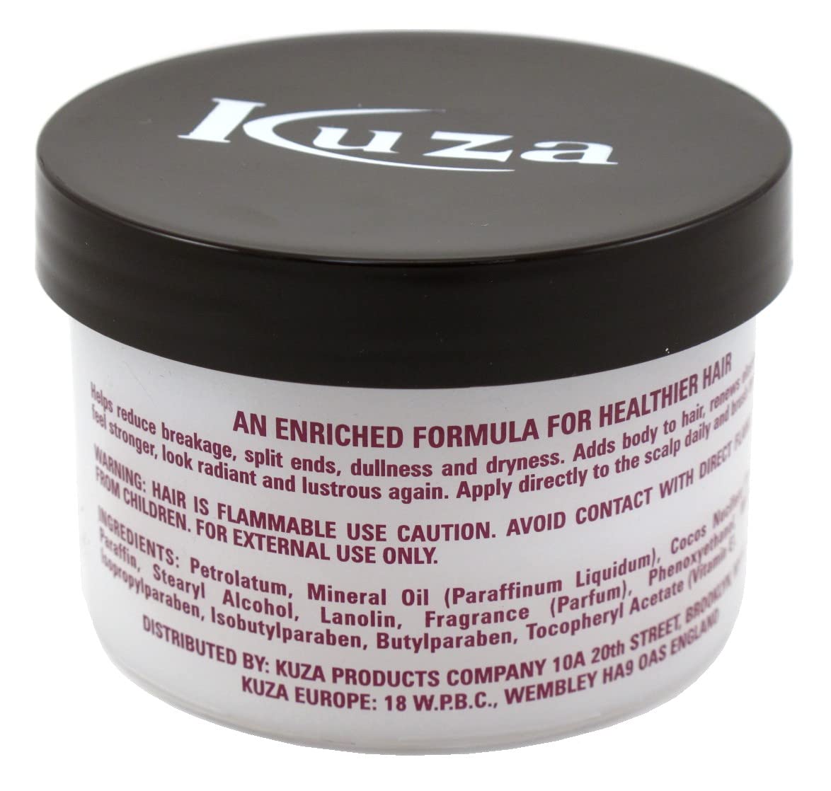 Kuza Coconut Oil Conditioner & Hair Dressing - for Healthier Hair, 4 oz