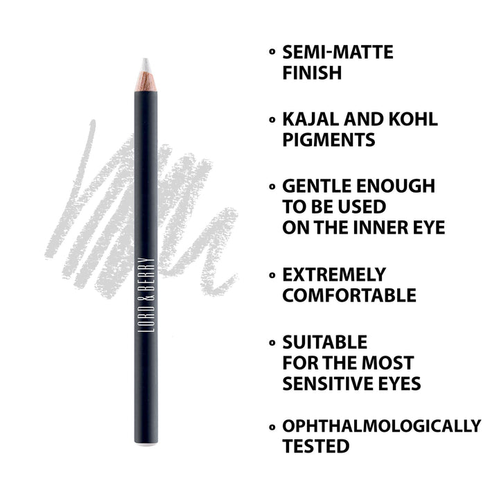 Lord & Berry Silk Kajal Eye Pencil, White, 1.36g